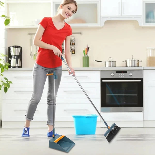 2PCS/Set Folding Dustpan Broom Set Magic Broom Cleaning Floor Cleaning Squeegee