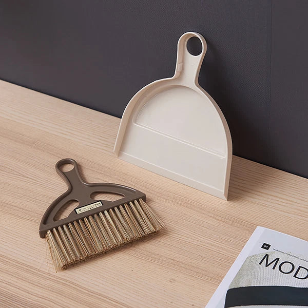 Elegant Mini Desktop CleaningE Brush Small Broom Dustpan Sweep Set Cleaning Tool