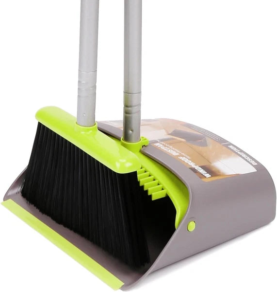 Broom dustpan set, suitable for home kitchen, office hall floor.