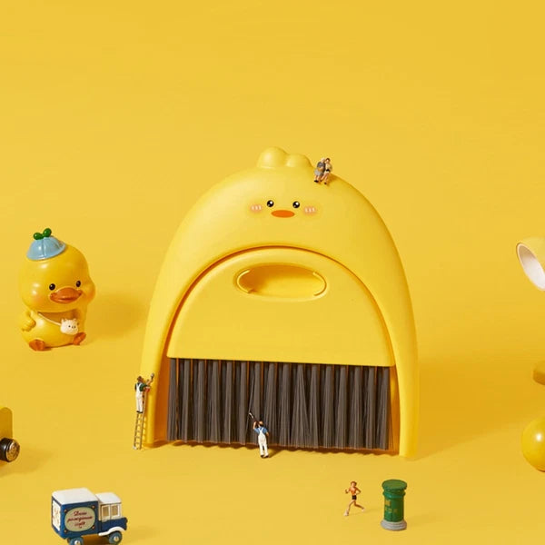Mini Dustpan Set Child Portable Broom Tabletop Cleaning Brush and