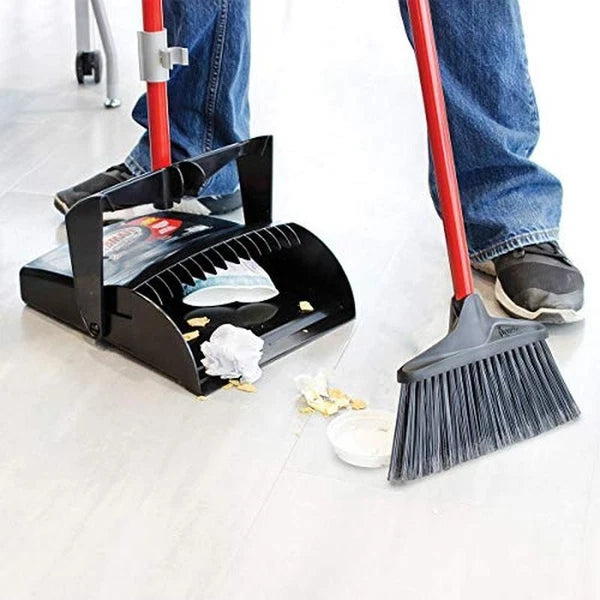 Lobby Broom Dustpan Set Easy Storage Durable Commercial Residential Sturdy New