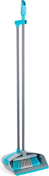 Cleaning Bundle with Broom, Dustpan and Brush Set, Scrubbing Brush