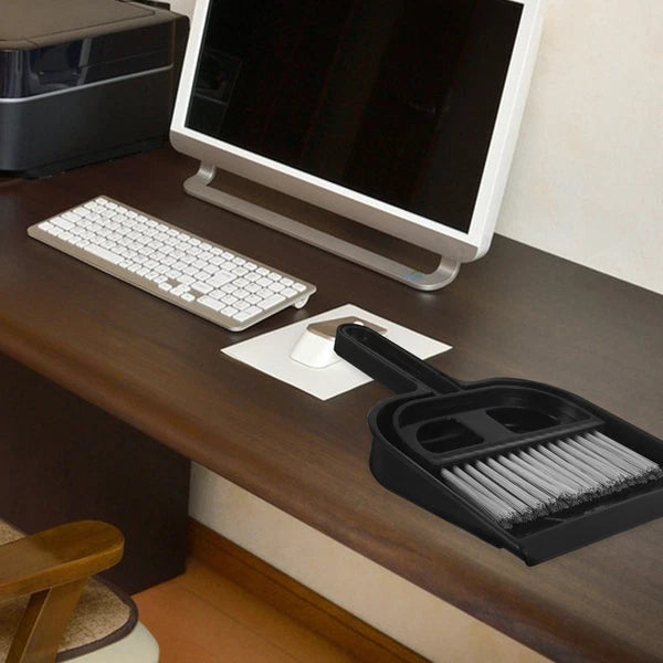 Broom Dustpan Set Small Sweeping Countertop Brush Car Cleaning Interior